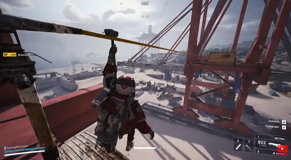 Sliding in riven tides Stacking yard