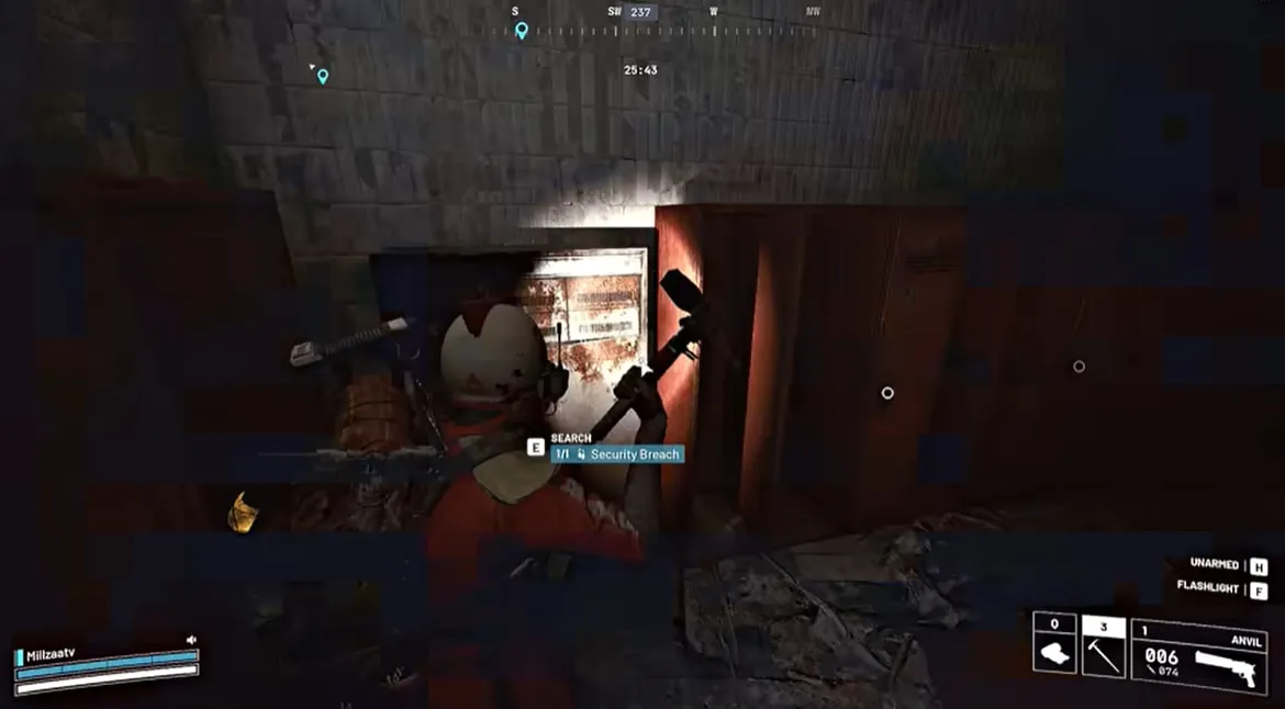 Opening red locker