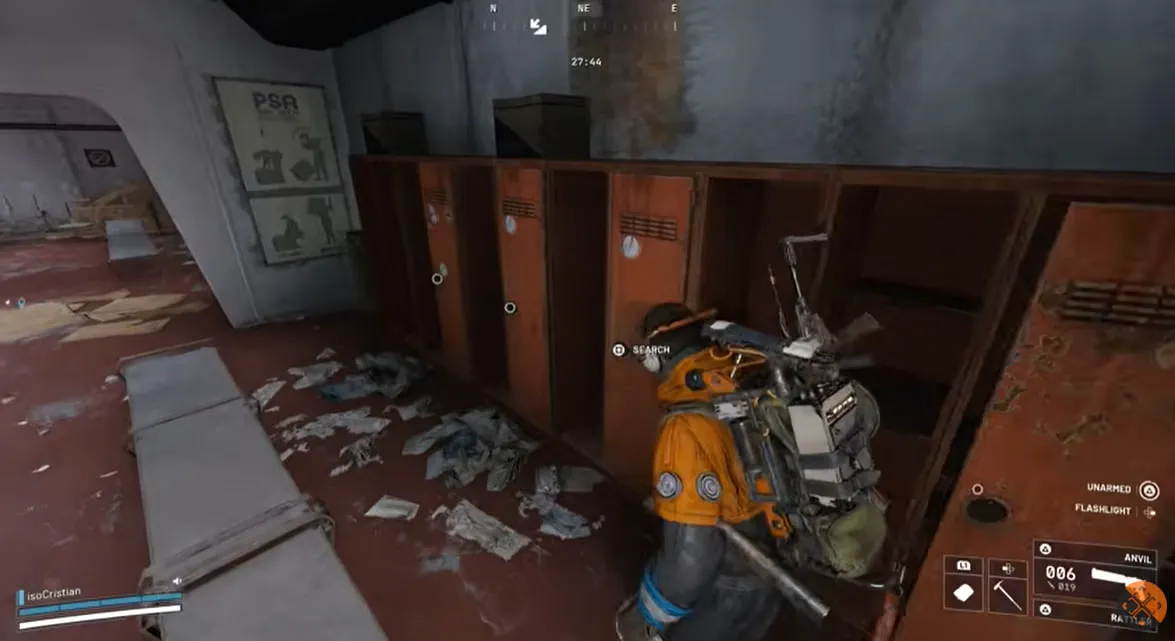 Arc Raiders Character and Red Lockers