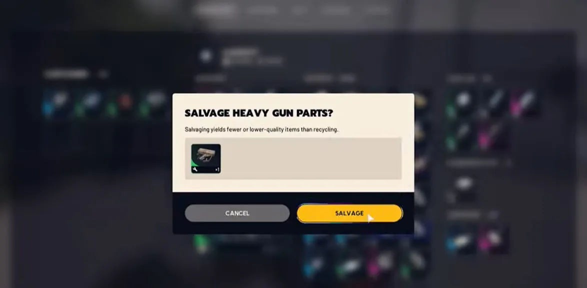 Getting rid of items